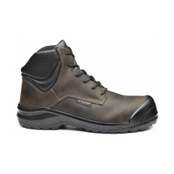 Base - Chaussures de sécurité hautes en cuir marron et noir BE-BROWNY S3