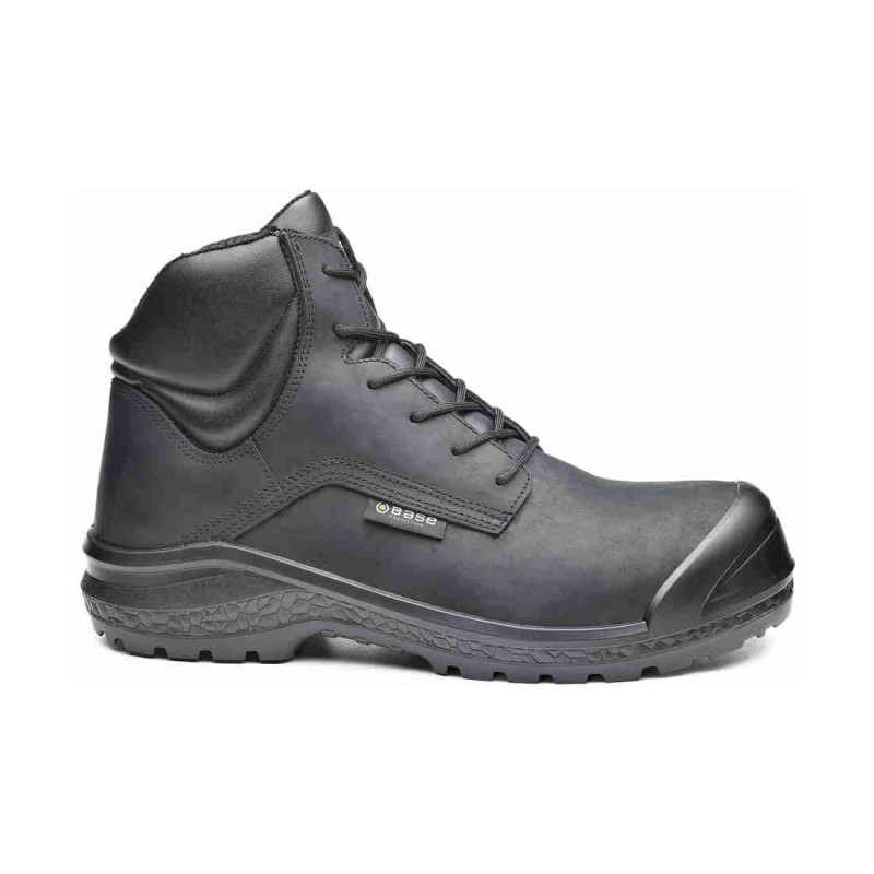 Base - Chaussures de sécurité hautes en cuir noir BE-JETTY TOP S3