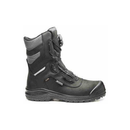 Base - Bottes de sécurité hautes en cuir noir BE-OSLO S3