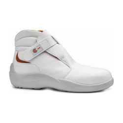 Base - Chaussures de sécurité hautes en microfibre blanc CROMO S2