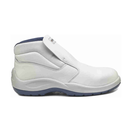 Base - Chaussures de sécurité hautes en microfibre blanc et bleu VANADIO S2