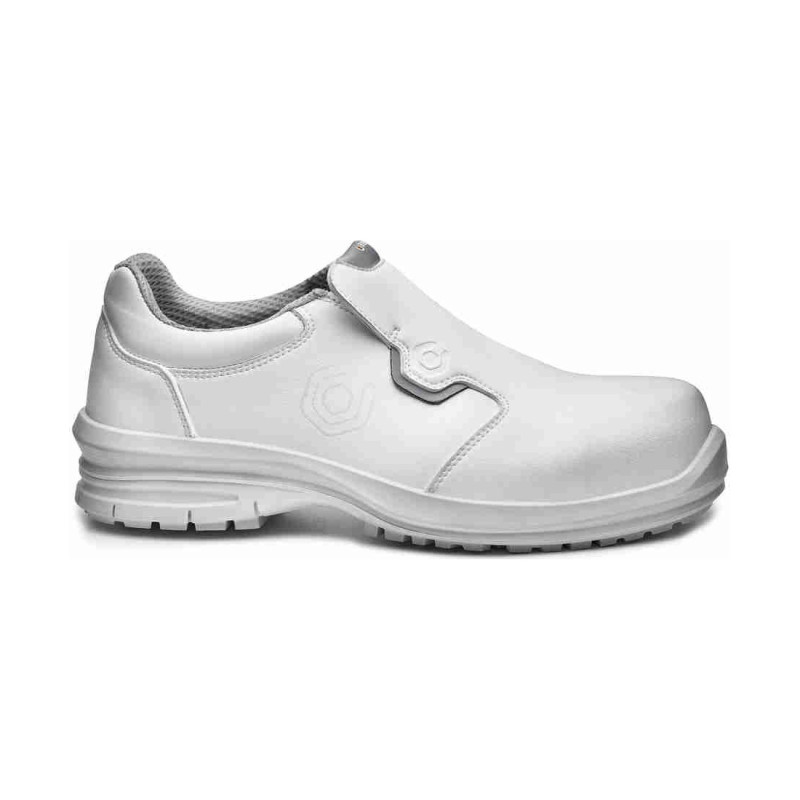 Base - Chaussures de sécurité basses en microfibre blanc et gris KUMA S2