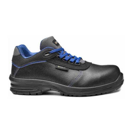 Base - Chaussures de sécurité basses en tissu technique noir et bleu IZAR S3