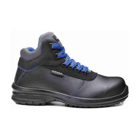 Base - Chaussures de sécurité hautes en tissu technique noir et bleu IZAR TOP S3