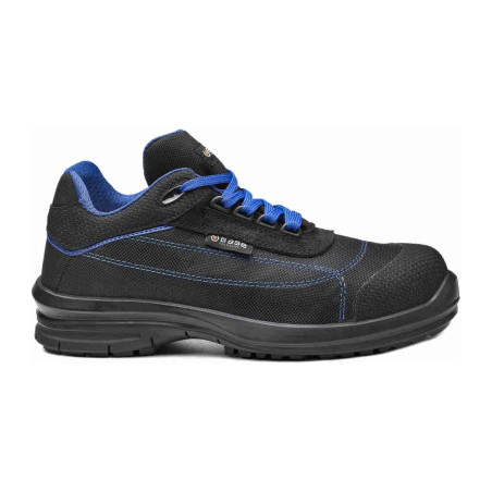 Base - Chaussures de sécurité basses en tissu technique noir et bleu PULSAR S1P