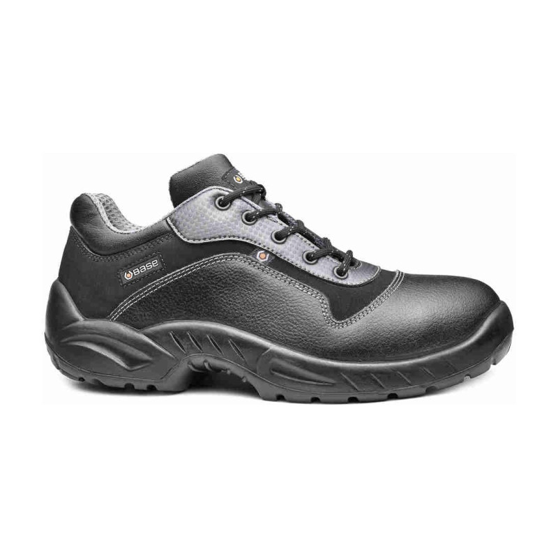 Base - Chaussures de sécurité basses en cuir noir ETOILE S3