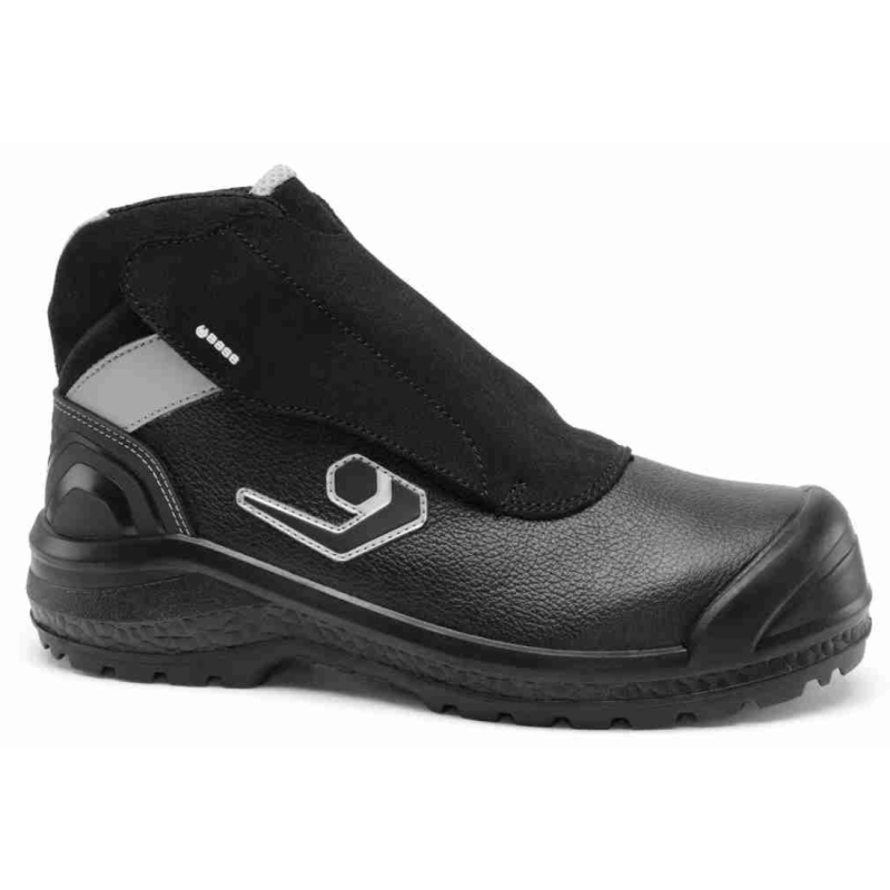 Base - Chaussures de sécurité mi-hautes en cuir noir META TOP S3L