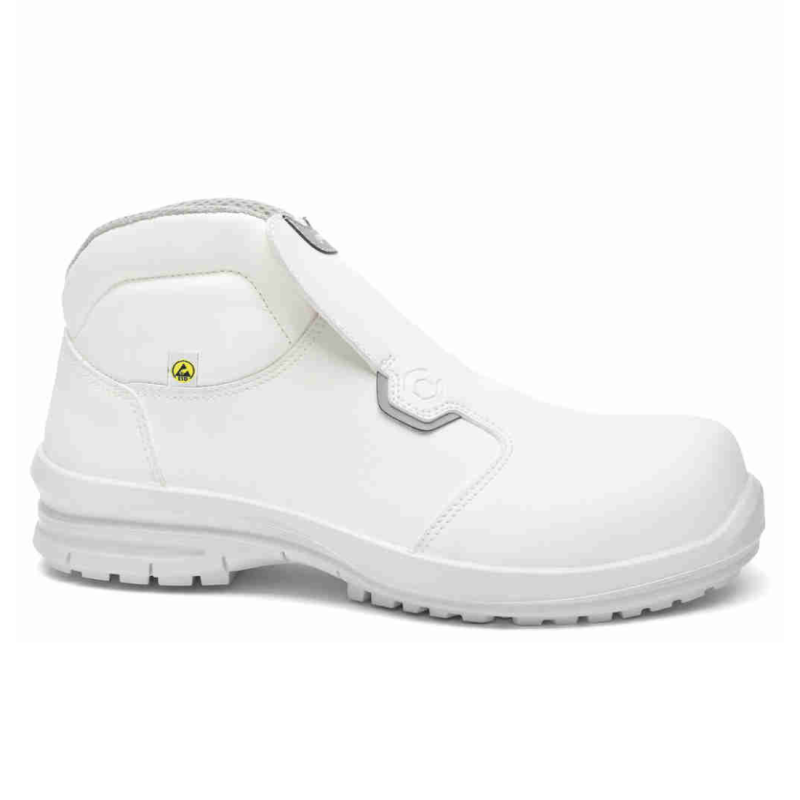 Base - Chaussures de sécurité hautes en microfibre blanc crème KUMA TOP ESD S2