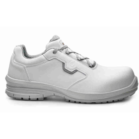 Base - Chaussures de sécurité basses en microfibre blanc NATRIUM S2