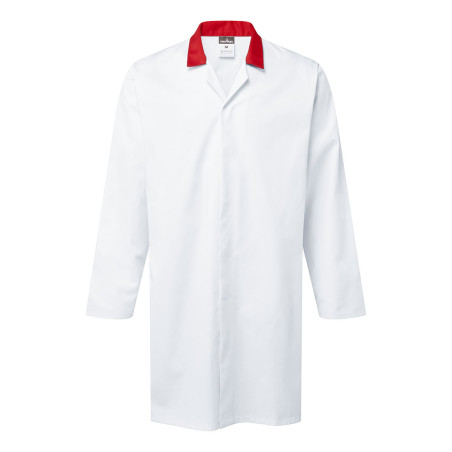 Portwest - Blouse longue sans poche en poly-coton pour l'industrie alimentaire