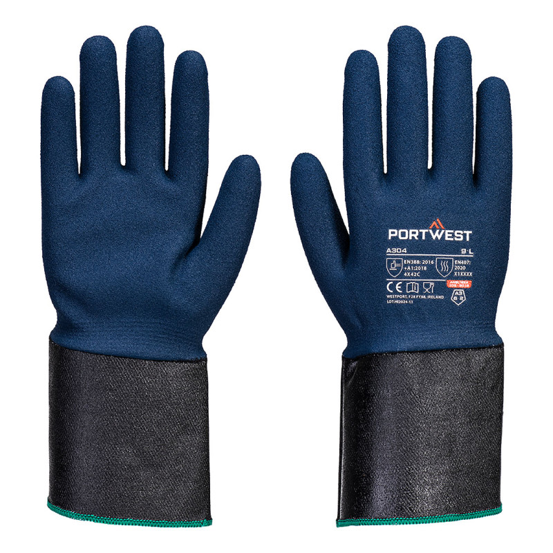 Portwest - Gants résistants en nitrile anti-coupures C résistant à la chaleur et contact alimentaire