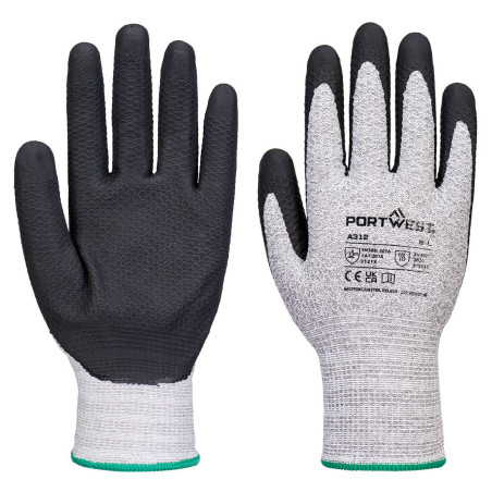 Portwest - Gants Grip jauge 13 en nitrile gris et noir (Pack de 12)