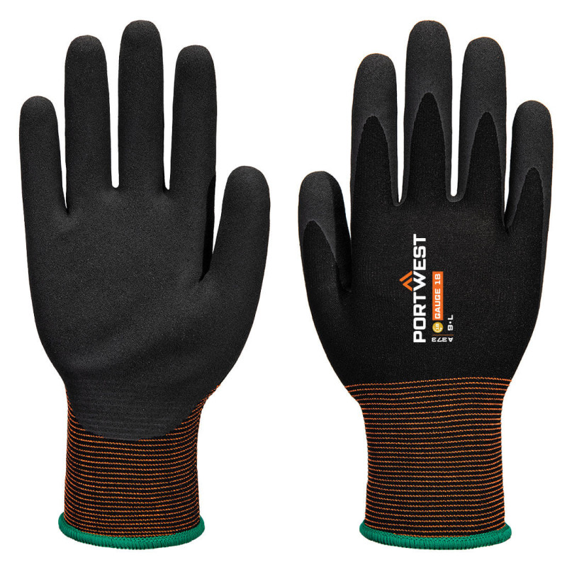 Portwest - Gants manutention GP jauge 18 Grip 18 en latex sablé