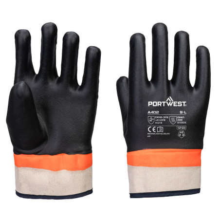 Portwest - Gants Grip en PVC double trempage avec étanchéité maximale