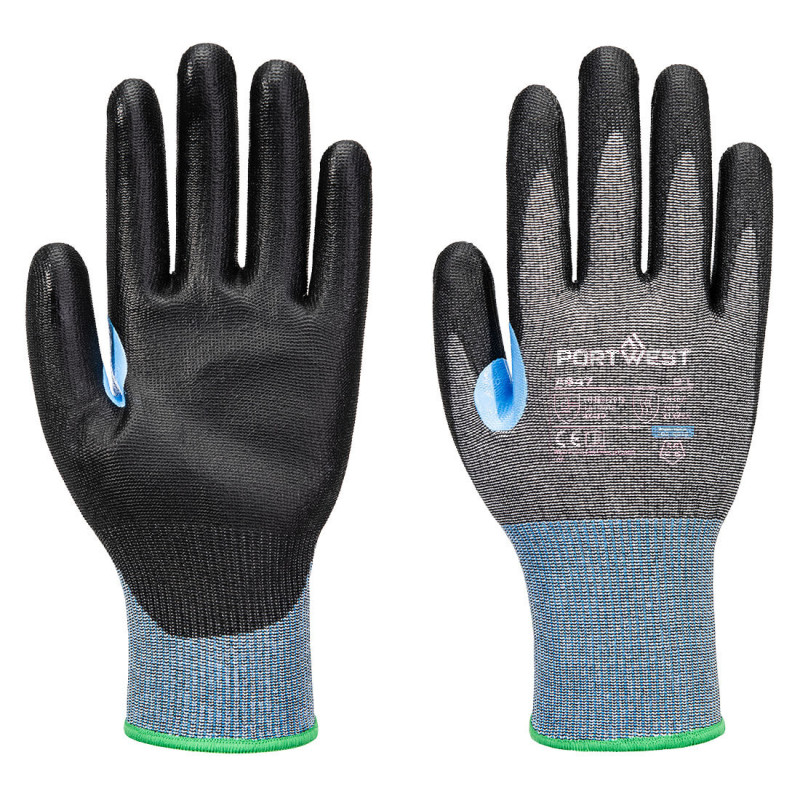 Portwest - Gants anti-coupures CS de niveau D jauge 15 en PU avec renfort pouce