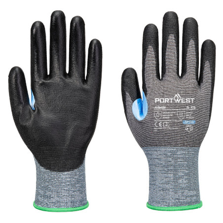 Portwest - Gants anti-coupures CS de niveau D jauge 21 en PU avec renfort pouce