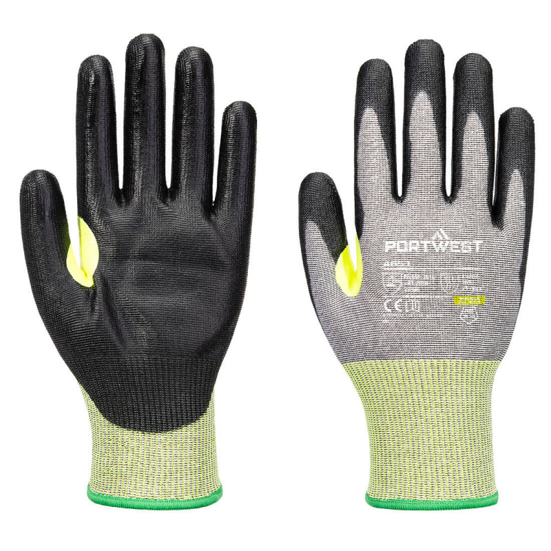 Portwest - Gants anti-coupures CS de niveau E jauge 15 en PU avec renfort pouce