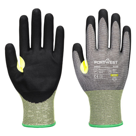 Portwest - Gants anti-coupures CS de niveau E jauge 21 en mousse de nitrile avec renfort pouce