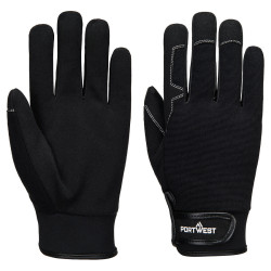 Portwest - Gants mécanicien en cuir synthétique léger et résistant