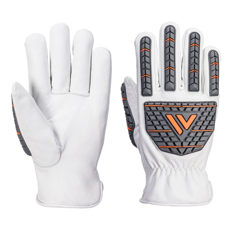 Portwest - Gants anti-impacts en cuir non doublé