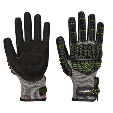Portwest - Gants mécanicien anti-impacts et anti-coupures de niveau F en mousse nitrile
