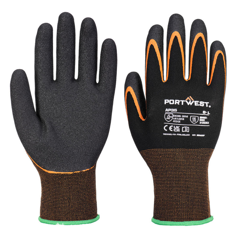Portwest - Gants Grip jauge 15 grande dextérité en nitrile double enduction nitrile sablé