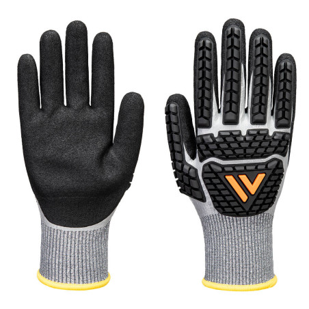 Portwest - Gants étanches anti-impacts et anti-coupures de niveau F jauge 15 en mousse nitrile