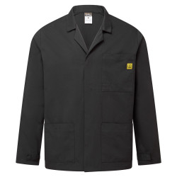 Portwest - Veste de laboratoire antistatique ESD avec fermeture pressions