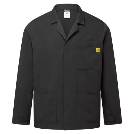 Portwest - Veste de laboratoire antistatique ESD avec fermeture pressions