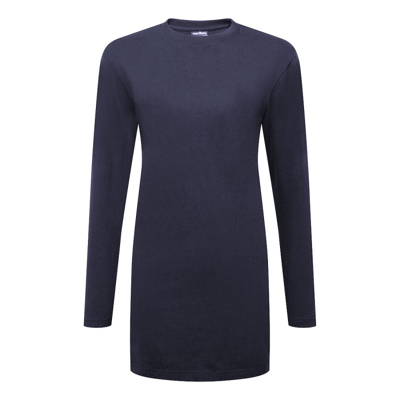 Portwest - Tee-shirt en coton à manches longes coupe large pour femmes