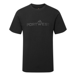 Portwest - Tee-shirt de travail logo Portwest à manches courtes col ras 100% coton