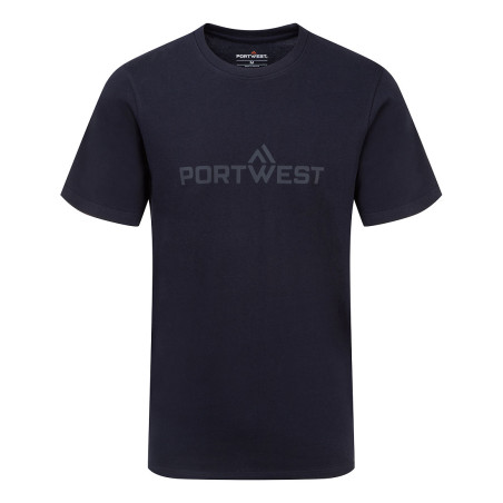 Portwest - Tee-shirt de travail logo Portwest à manches courtes col ras 100% coton