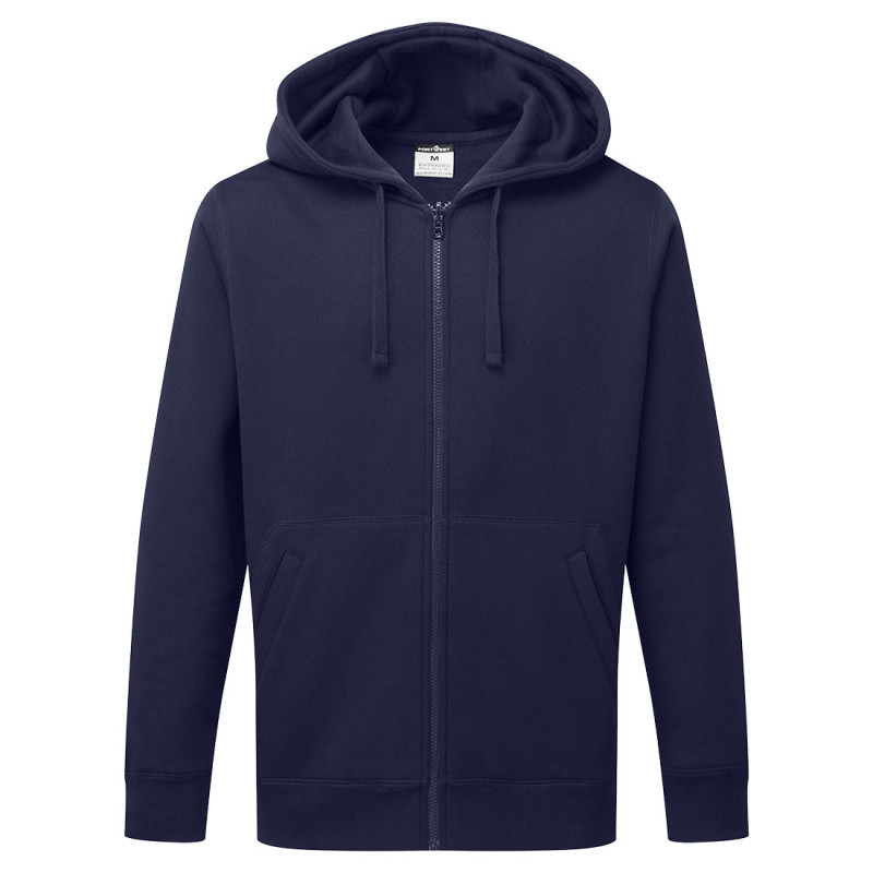 Portwest - Sweat-shirt à capuche zippé manches longues