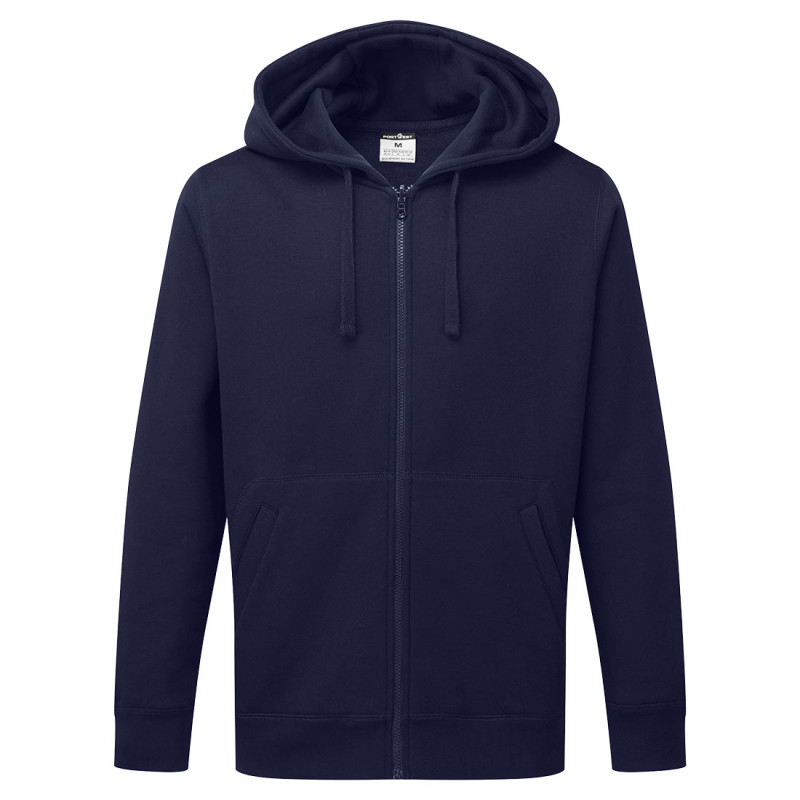 Portwest - Sweat-shirt à capuche zippé manches longues