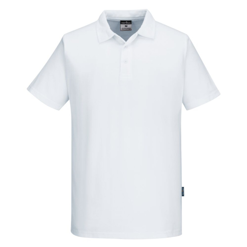 Portwest - Polo à manches courtes pour Chefs en tissu MeshAir dans le dos 100% coton