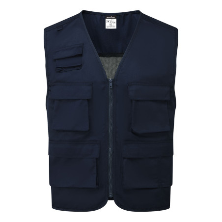 Portwest - Gilet de travail sans manches multi-poches en poly-coton