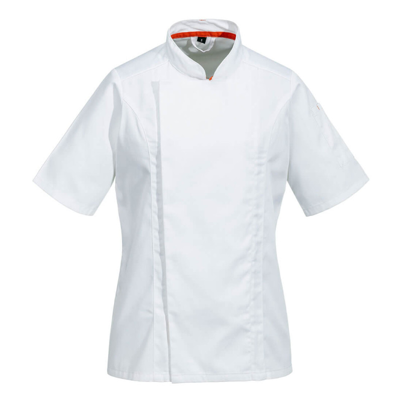 Portwest - Veste de cuisine à manches courtes en tissu aéré Pro coupe slim fit