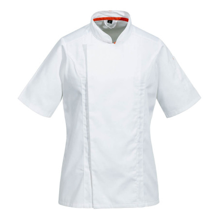 Portwest - Veste de cuisine à manches courtes en tissu aéré Pro coupe slim fit