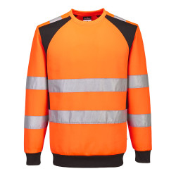 Portwest - Sweat-shirt en tissu recyclé WX2 haute visibilité classe 2 ou 3