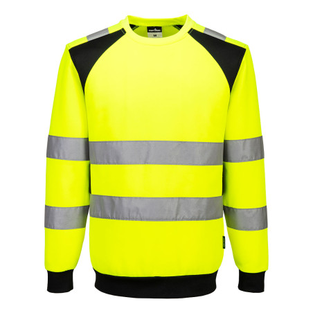 Portwest - Sweat-shirt en tissu recyclé WX2 haute visibilité classe 2 ou 3