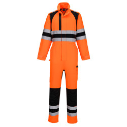 Portwest - Combinaison de travail stretch en tissu recyclé WX2 haute visibilité classe 3