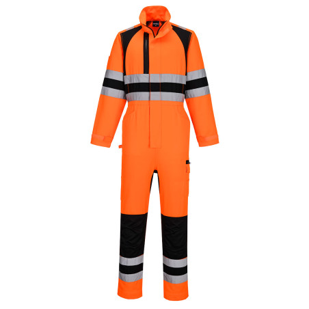 Portwest - Combinaison de travail stretch en tissu recyclé WX2 haute visibilité classe 3