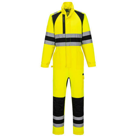 Portwest - Combinaison de travail stretch en tissu recyclé WX2 haute visibilité classe 3