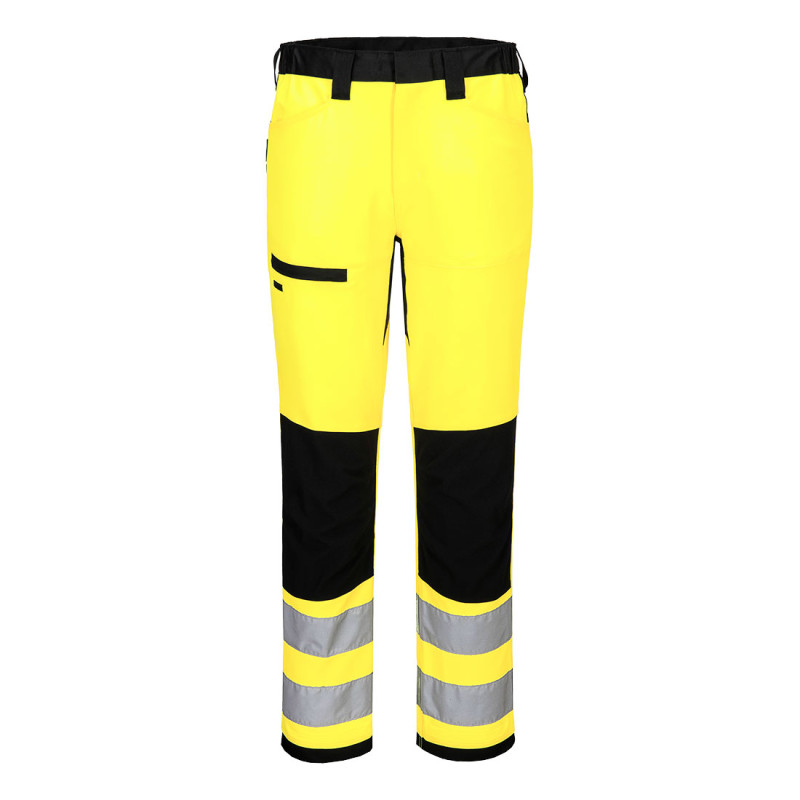 Portwest - Pantalon de travail stretch en tissu recyclé anti-taches WX2 haute visibilité classe 2
