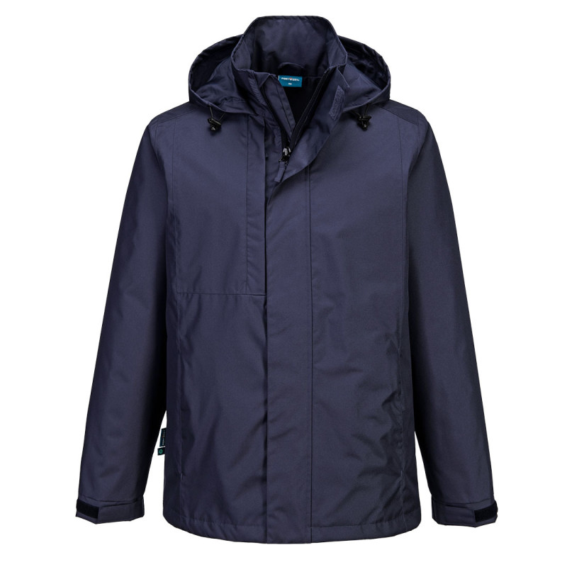 Portwest - Veste de pluie imperméable en tissu recyclé WX2