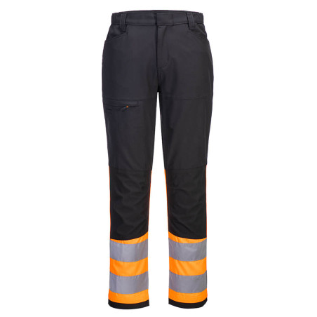 Portwest - Pantalon de travail stretch coupe slim fit WX2 haute visibilité classe 1