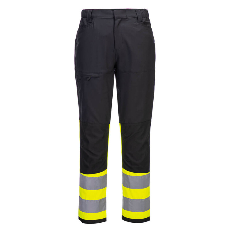 Portwest - Pantalon de travail stretch coupe slim fit WX2 haute visibilité classe 1