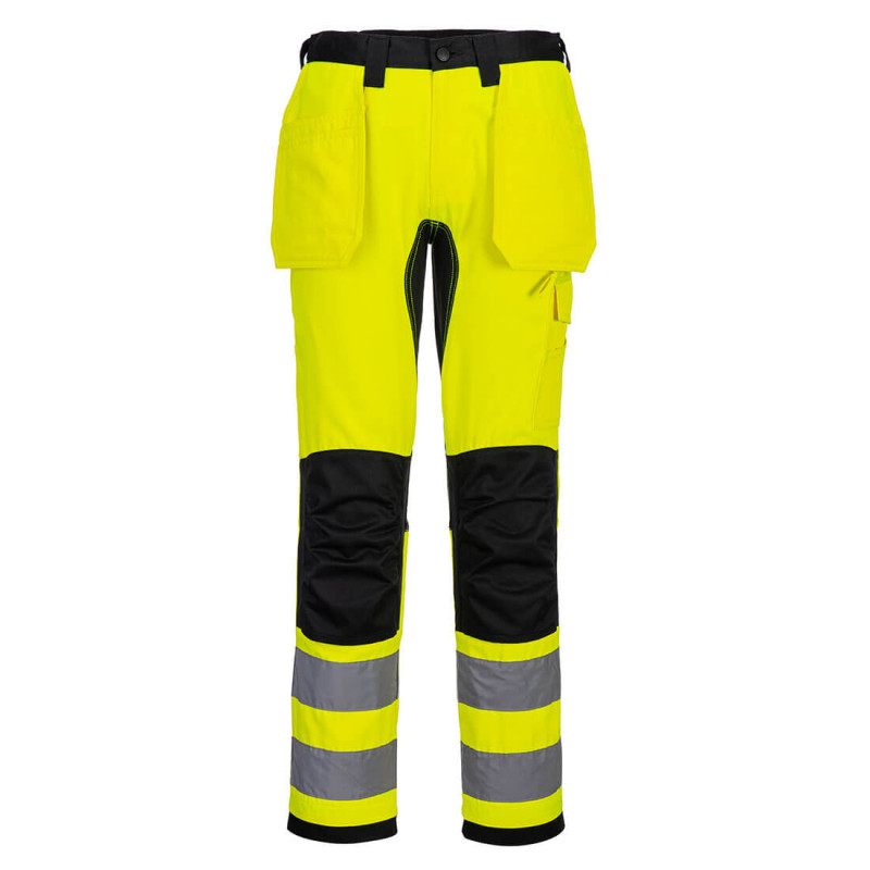 Portwest - Pantalon de travail avec poches holster WX2 haute visibilité classe 2