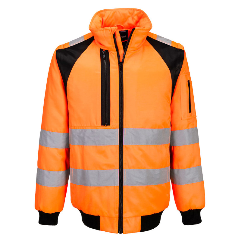 Portwest - Veste de travail bombers 2 en 1 avec doublure polaire WX2 haute visibilité classe 2 ou 3