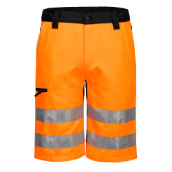Portwest - Bermuda de travail stretch en tissu recyclé WX2 haute visibilité classe 1